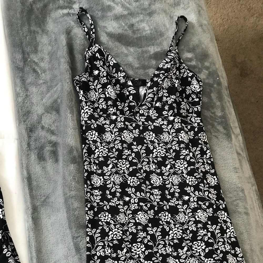 Polyester bathrobe and slip dress